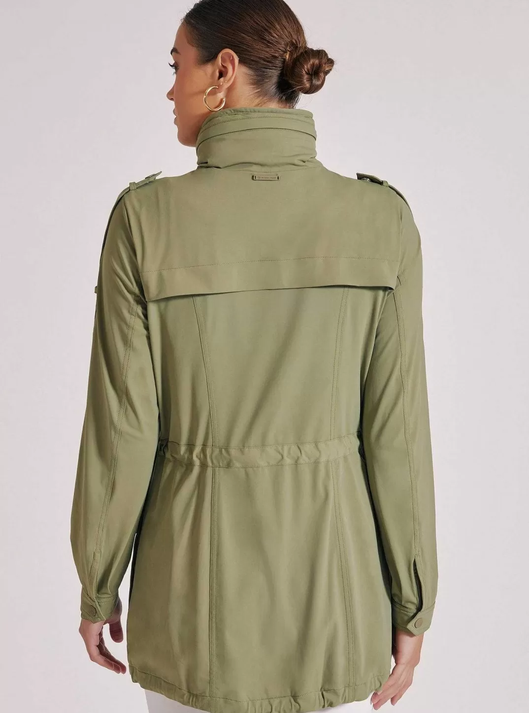 Blanc Noir Anorak Cerveau^Femmes Olive