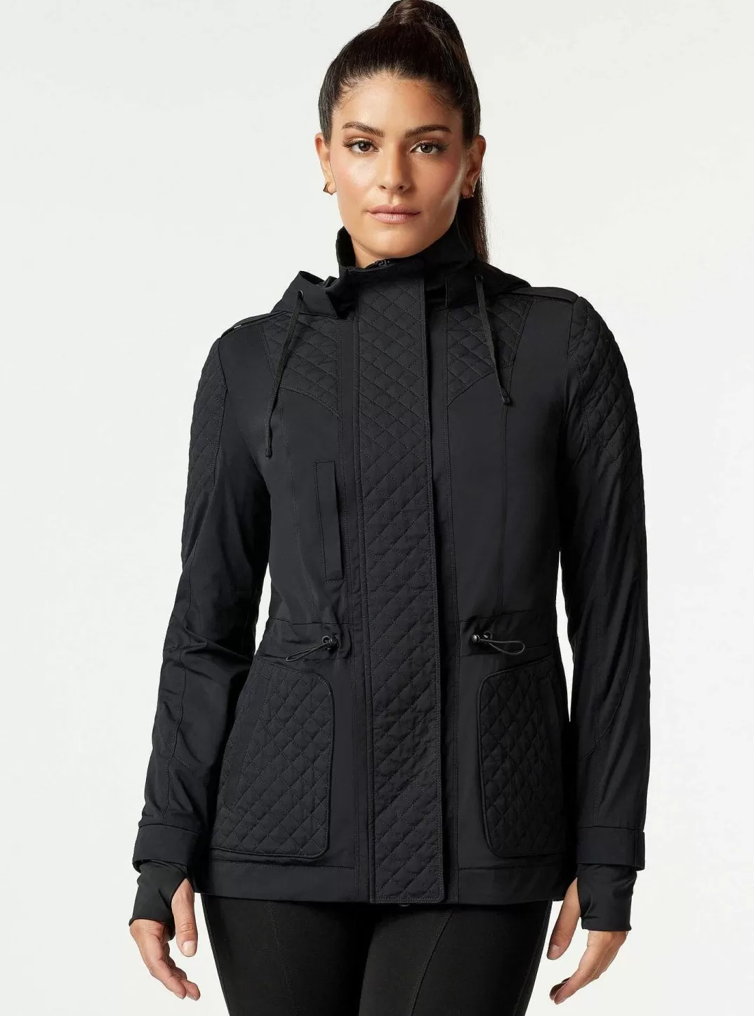 Blanc Noir Anorak Matelasse Mastermind^Femmes Cerveau Et Tectonique