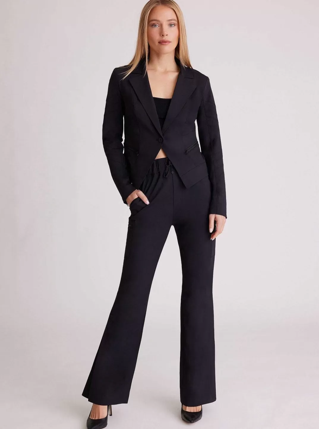 Blanc Noir Blazer Tectonique^Femmes Cerveau Et Tectonique