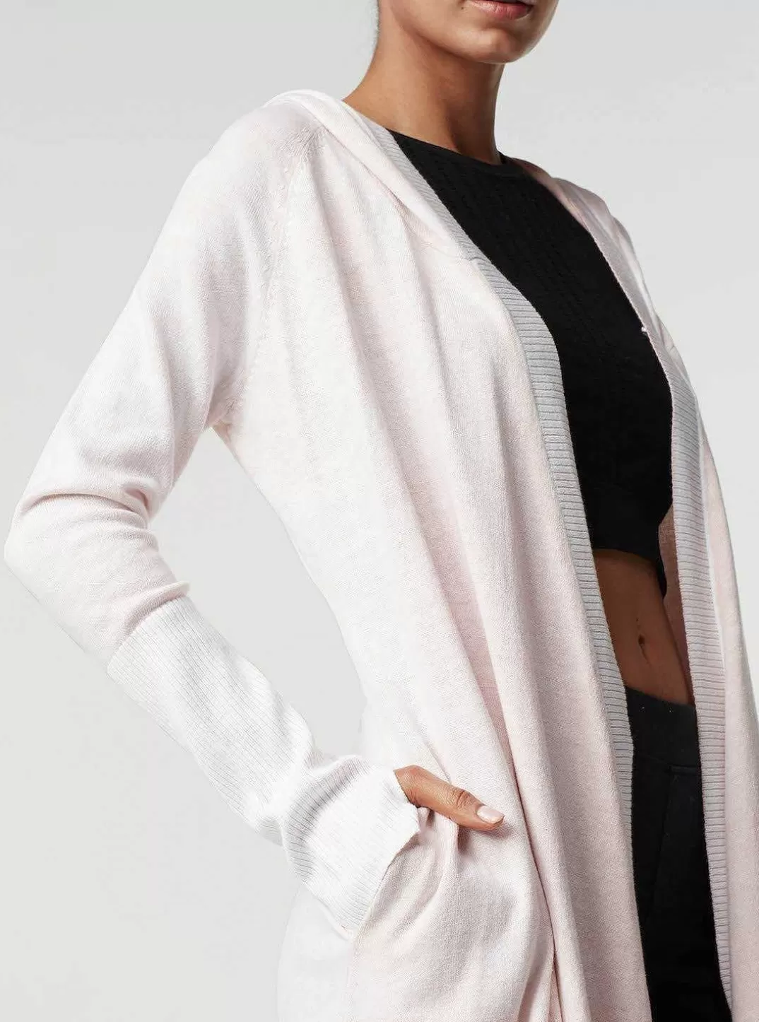 Blanc Noir Cardigan Chasseresse^Femmes Pêche