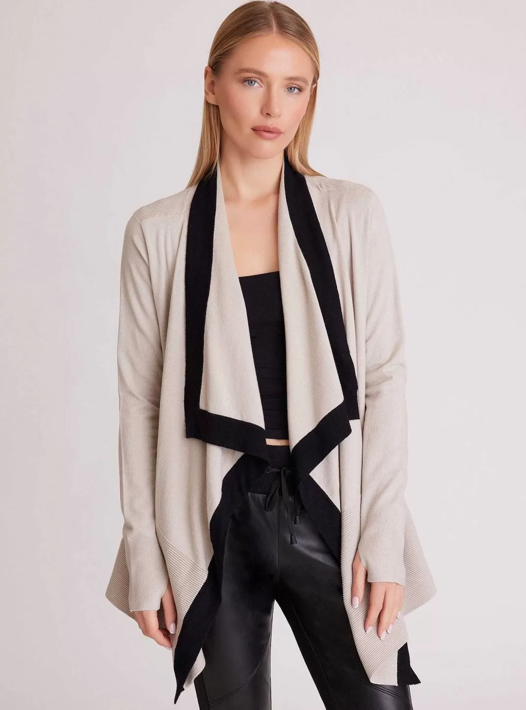 Blanc Noir Cardigan Portola A Blocs De Couleurs^Femmes Chandails