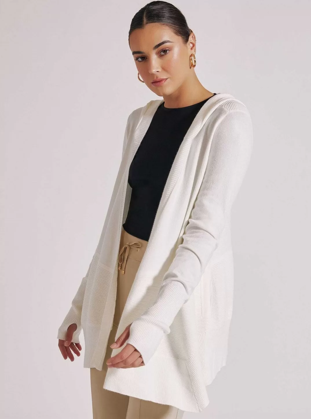 Blanc Noir Cardigan Portola Court^Femmes Hauts