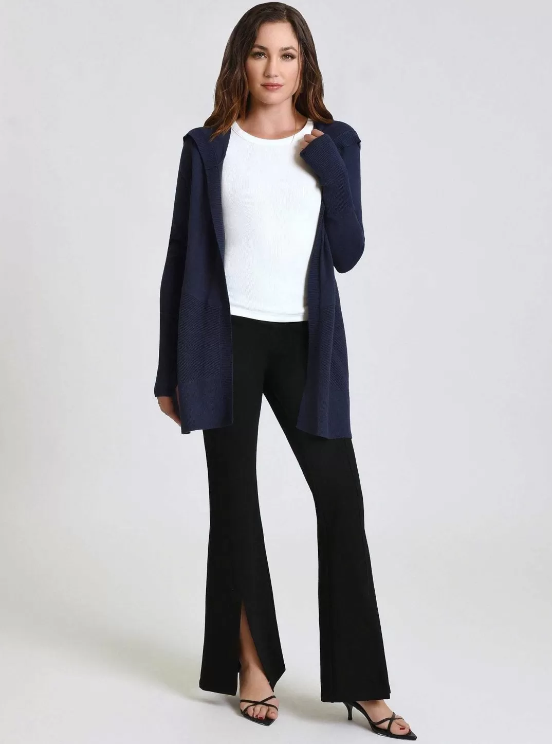 Blanc Noir Cardigan Portola Court^Femmes Bleu Marine