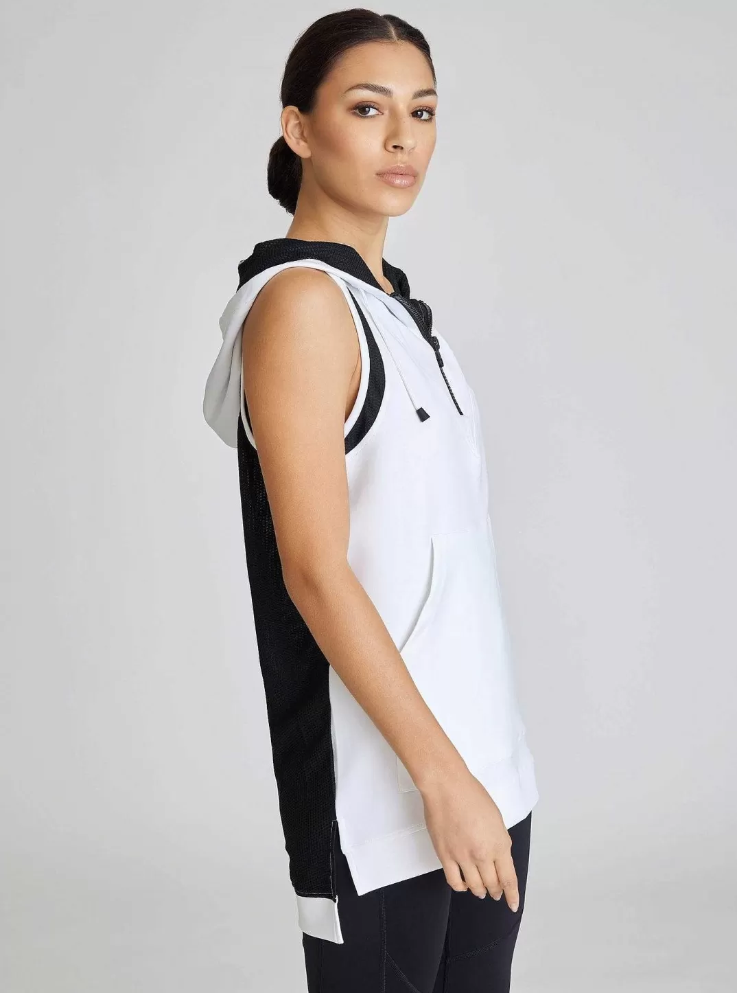 Blanc Noir Gilet Cocon^Femmes Vêtements De Sport