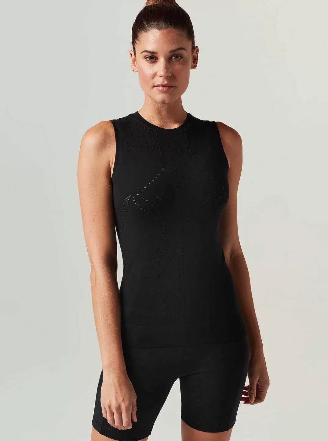 Blanc Noir Haut Infini^Femmes Vêtements De Sport