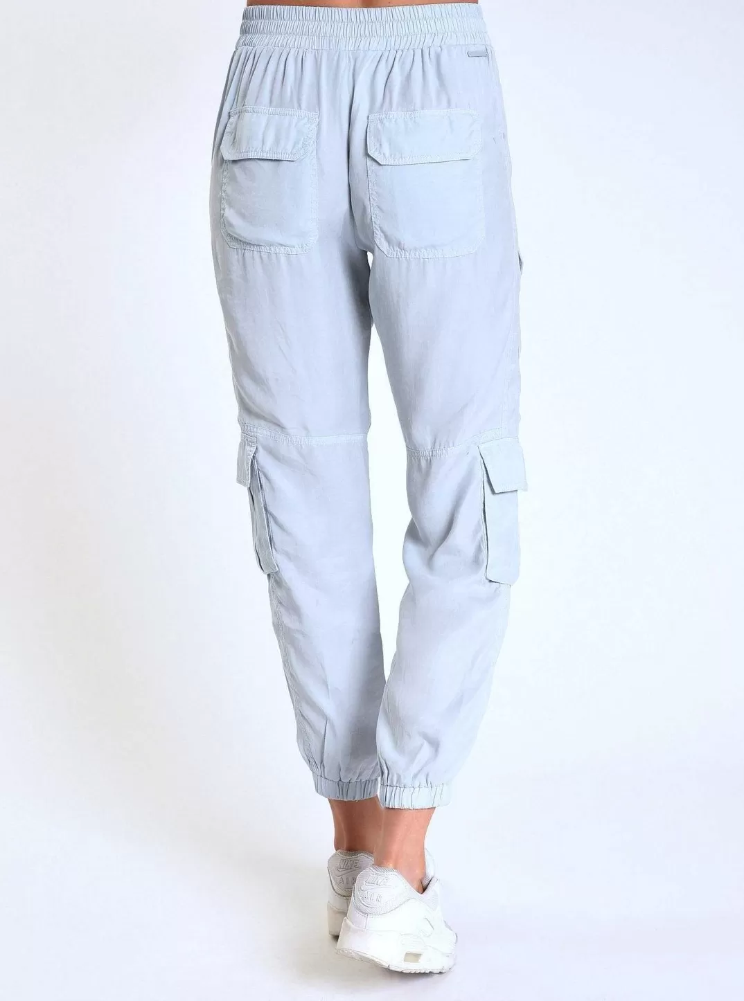 Blanc Noir Pantalon De Jogging Phoenix Tencel^Femmes Chambray Bleu