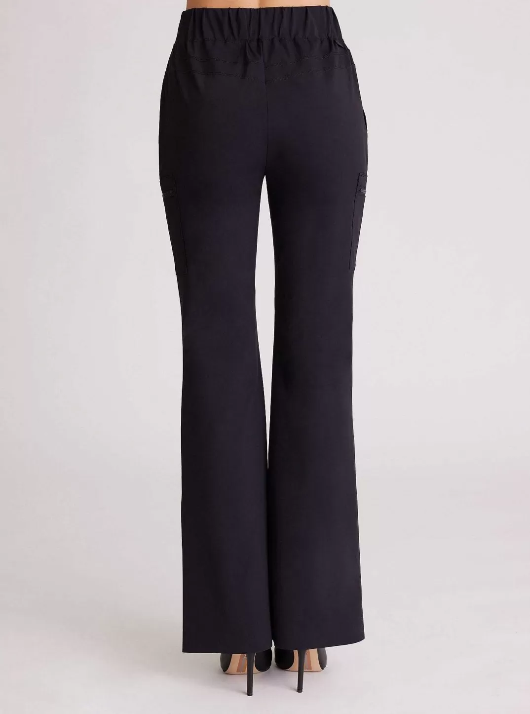 Blanc Noir Pantalon Evase Tectonic Kick^Femmes Bas