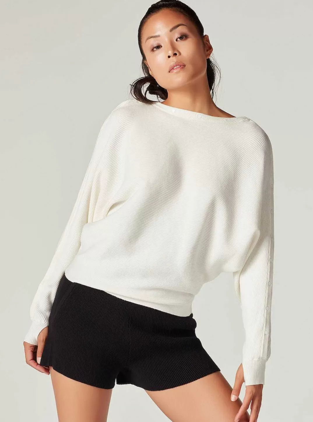 Blanc Noir Pull Portola^Femmes Chandails