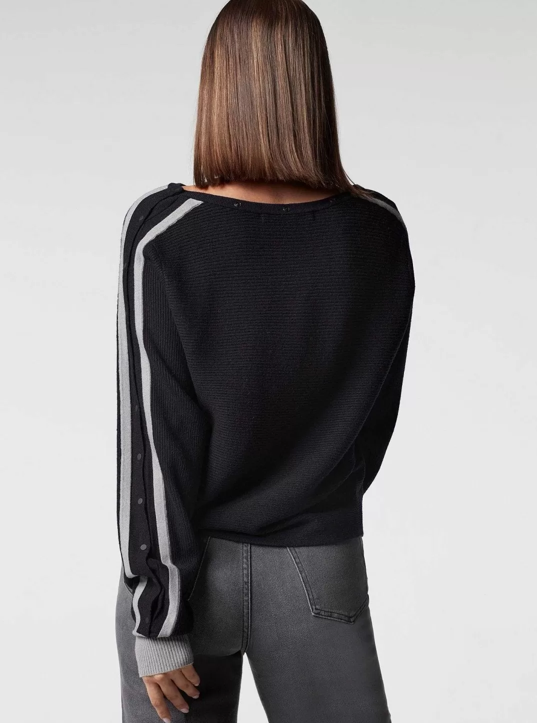 Blanc Noir Pull Portola Sportif^Femmes Chandails