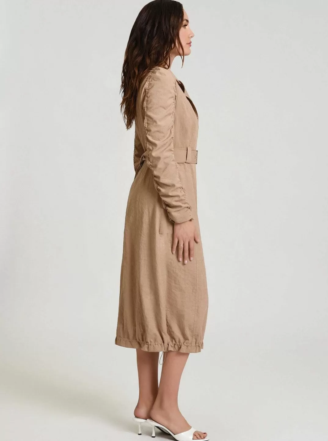 Blanc Noir Trench Penelope Doux^Femmes Olive