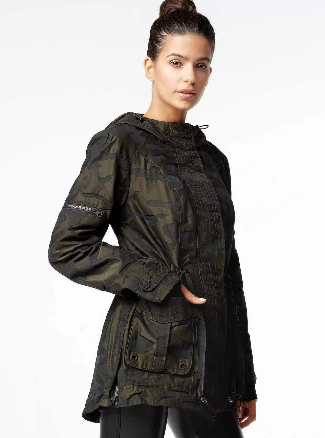 Blanc Noir Veste Grenadier Camouflage^Femmes Olive