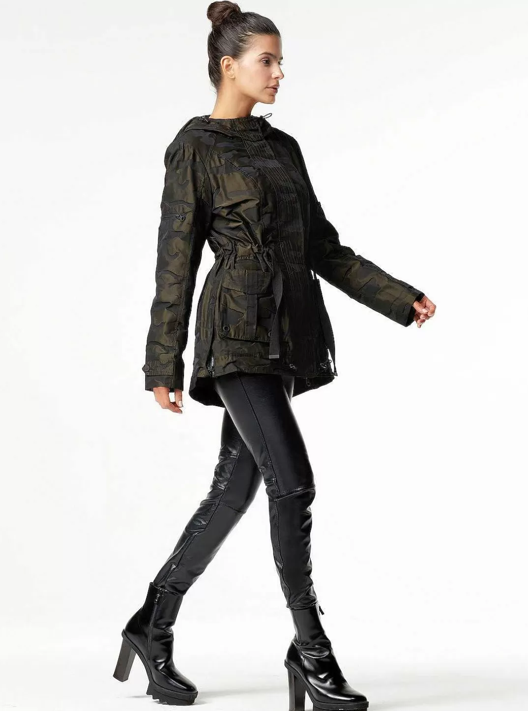 Blanc Noir Veste Grenadier Camouflage^Femmes Vestes Et Anoraks